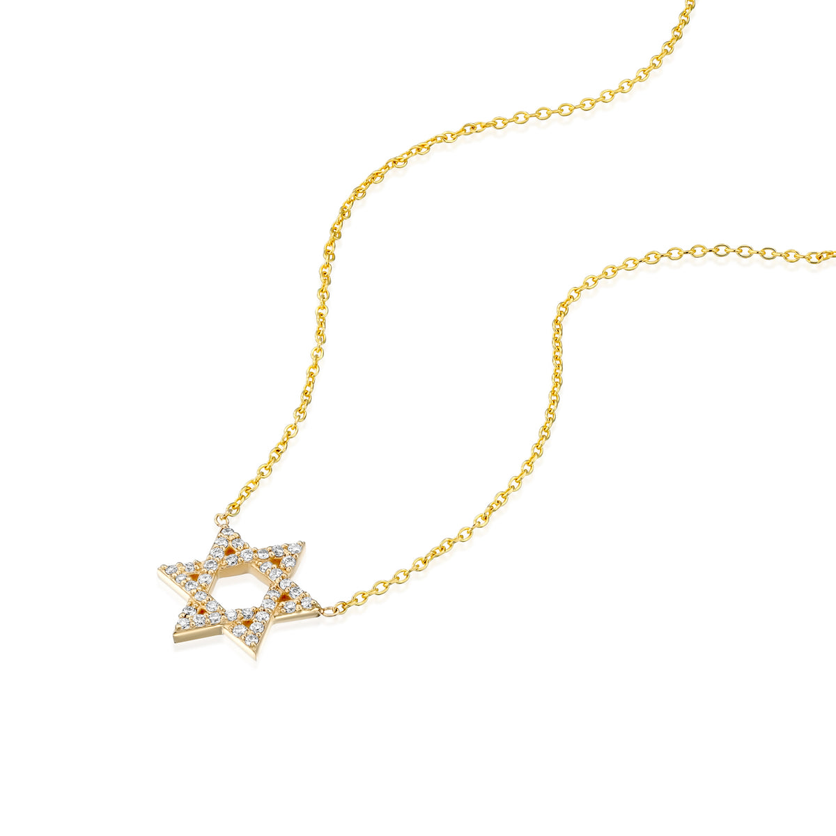 מגן דוד משובץ יהלומים