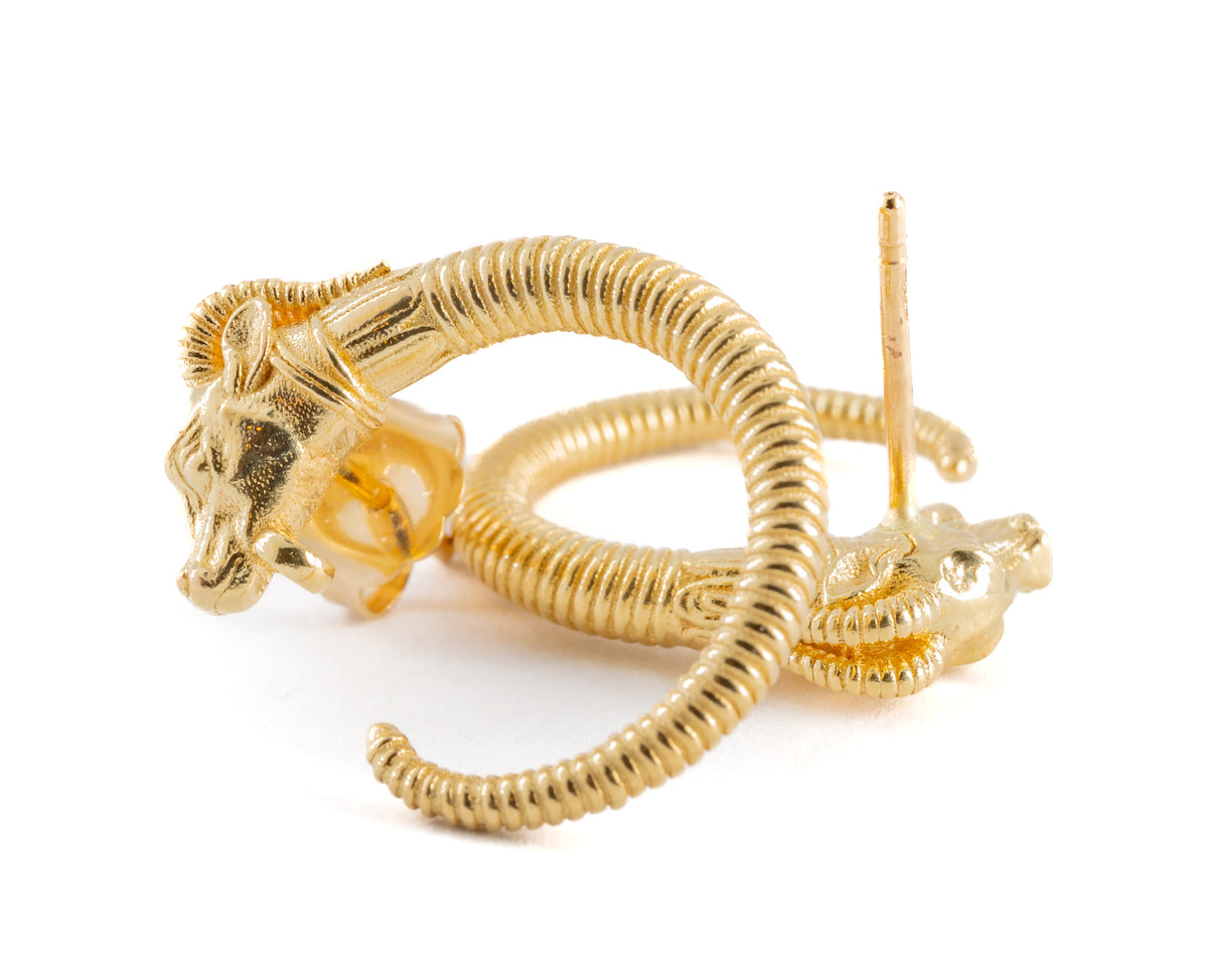 עגילי זהב  K14