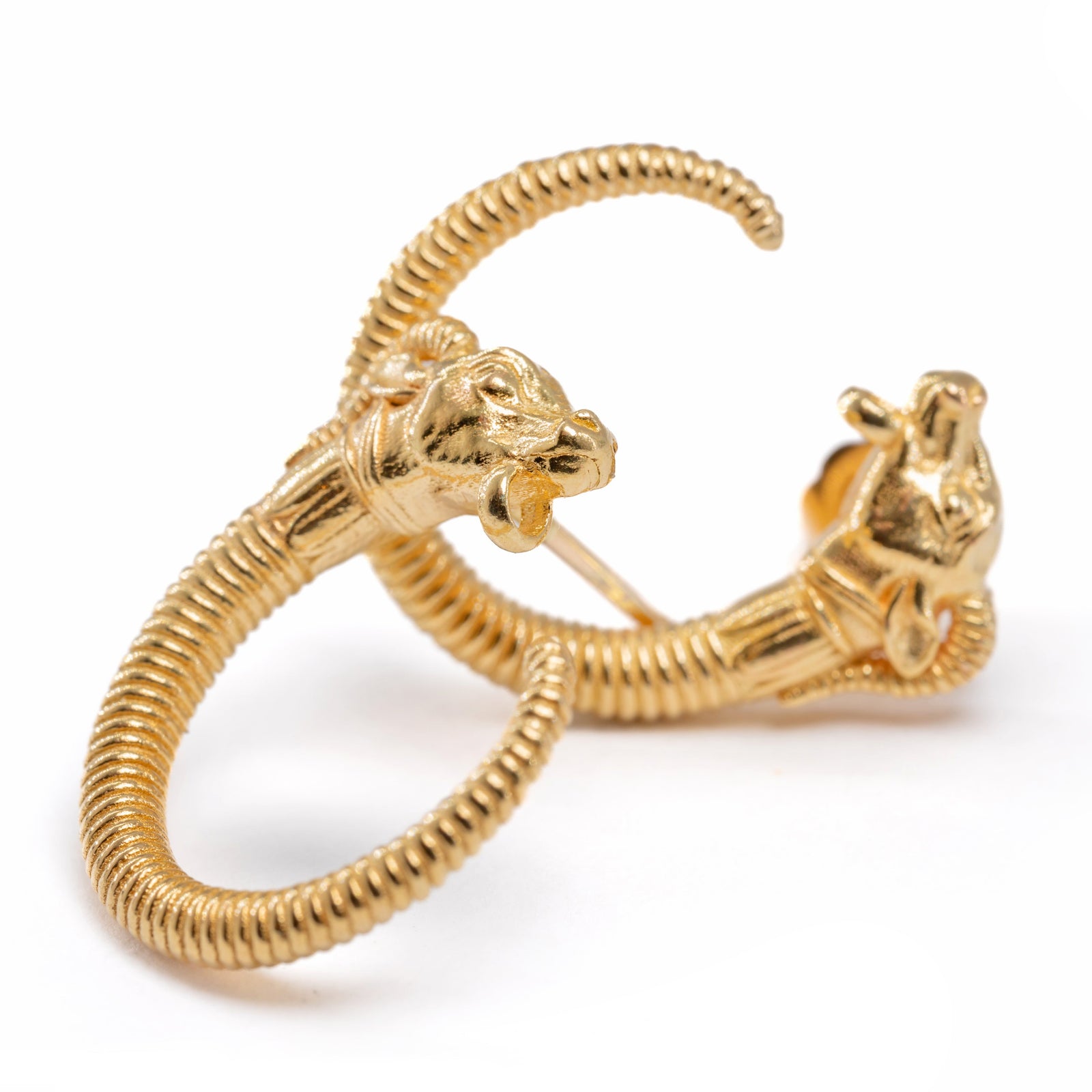 עגילי זהב  K14