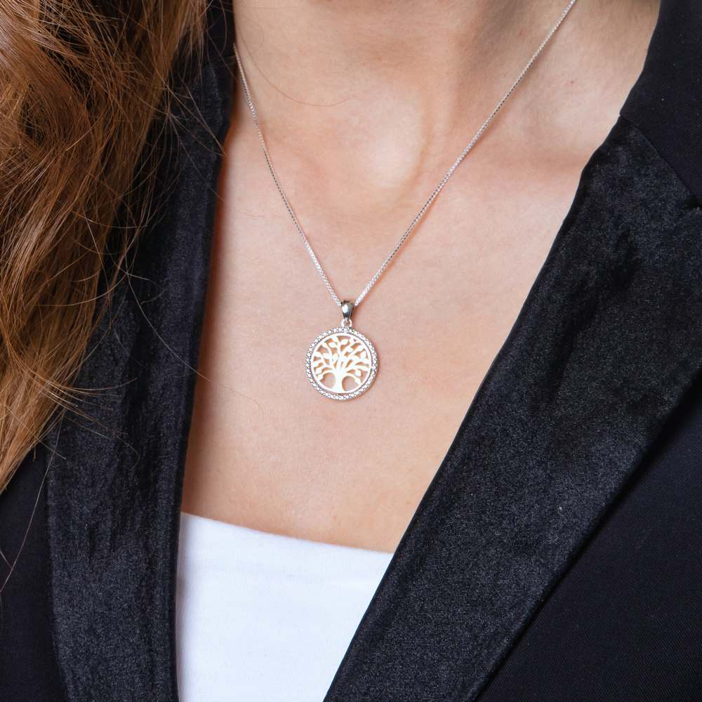 תליון עץ החיים מכסף וזהב