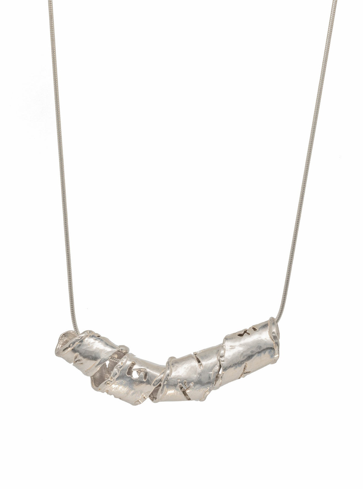 שרשרת ברכת כהנים מסולסלת  כסף