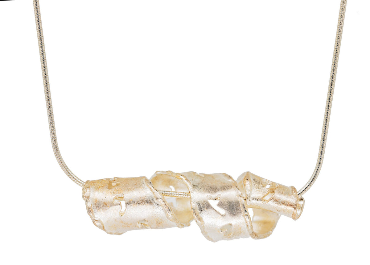 שרשרת ברכת כהנים מסולסלת  כסף קטן