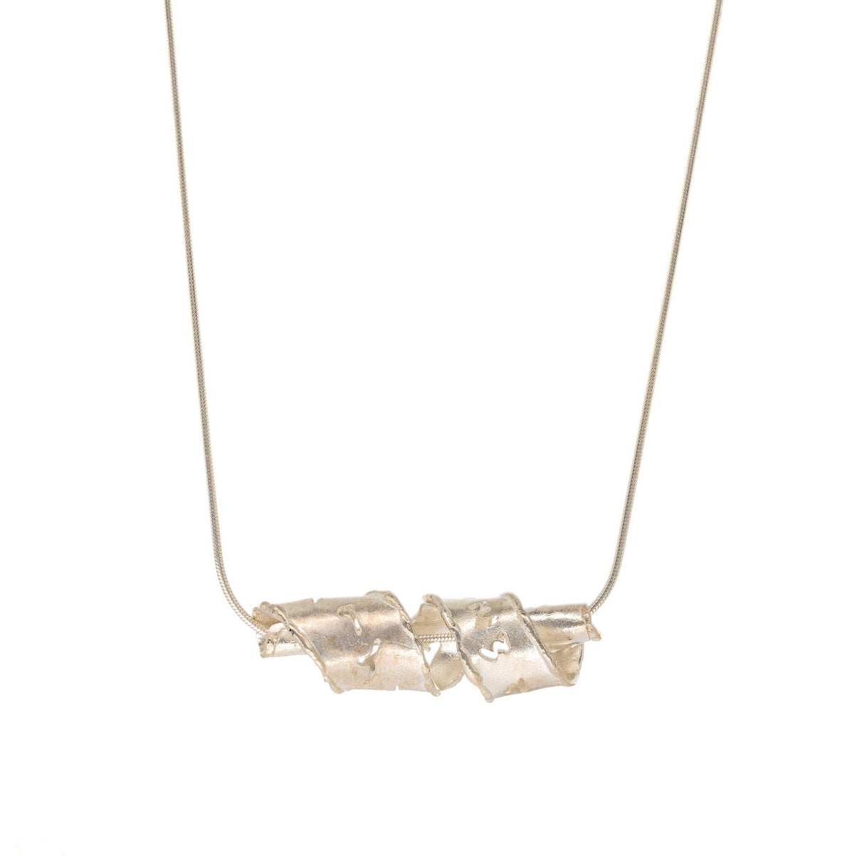 שרשרת ברכת כהנים מסולסלת  כסף קטן