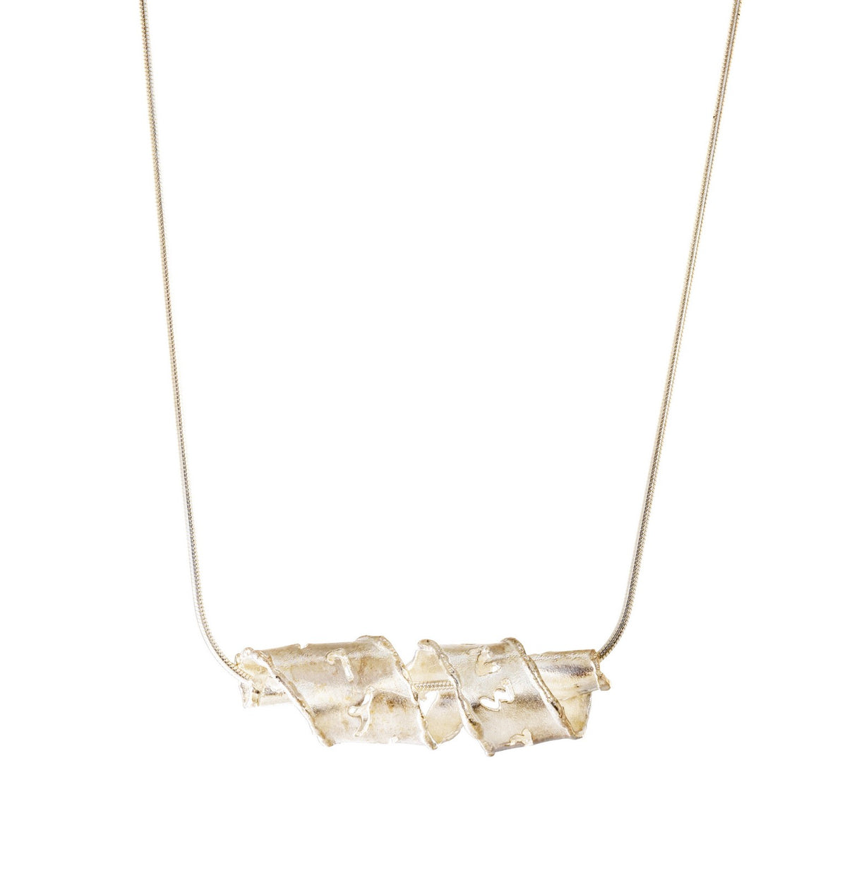 שרשרת ברכת כהנים מסולסלת  כסף קטן