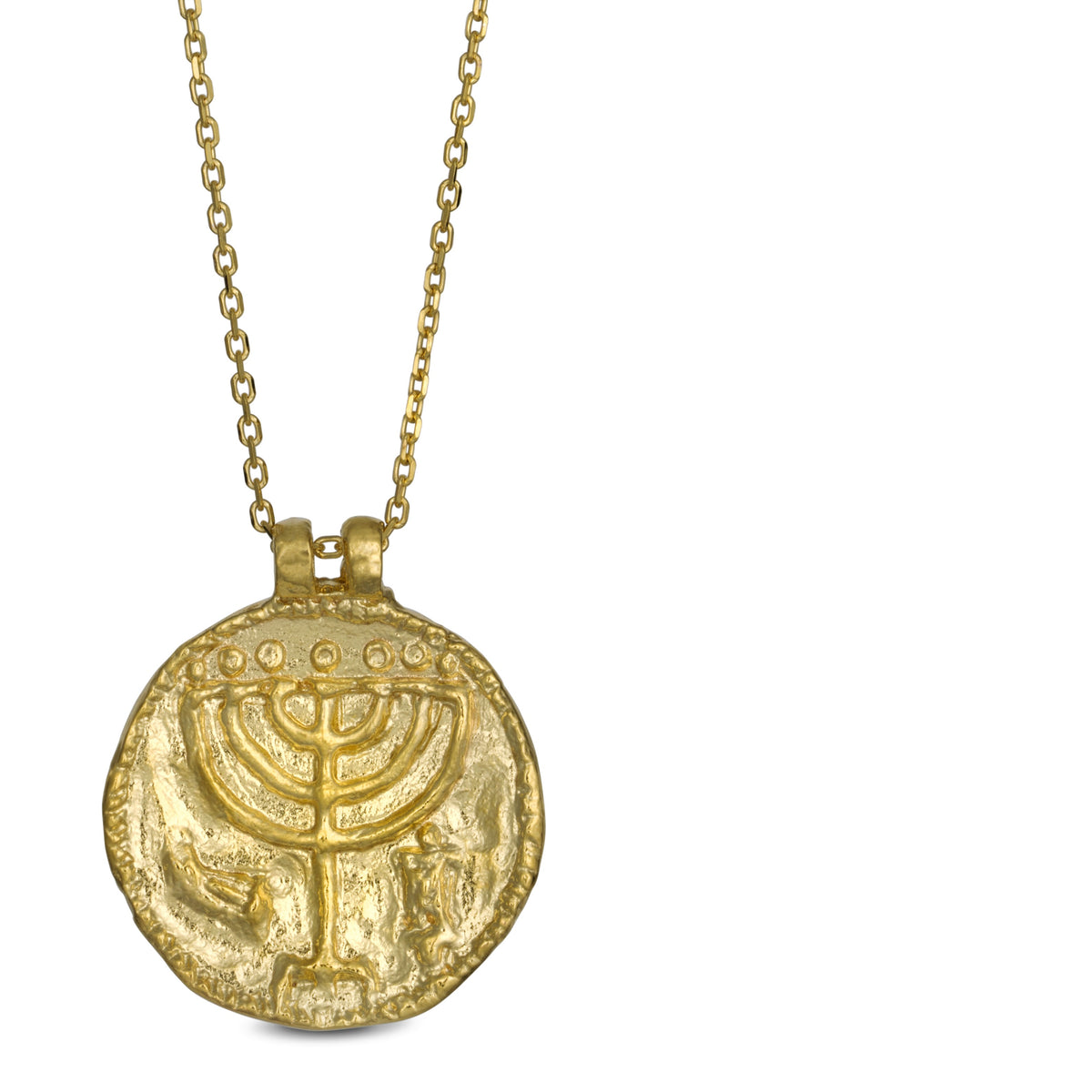 שרשרת מדליון המנורה