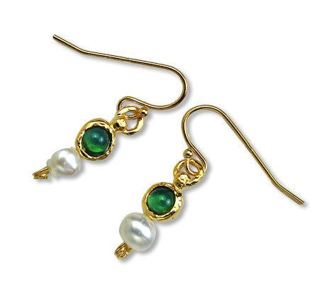 עגילי כסף קטנים הלני המלכה